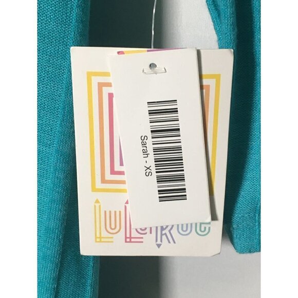 nwt LuLaRoe XS Small Sarah Cardigan Blue Long Sleeve Mid Calf Pockets Sw… - Picture 4 of 6